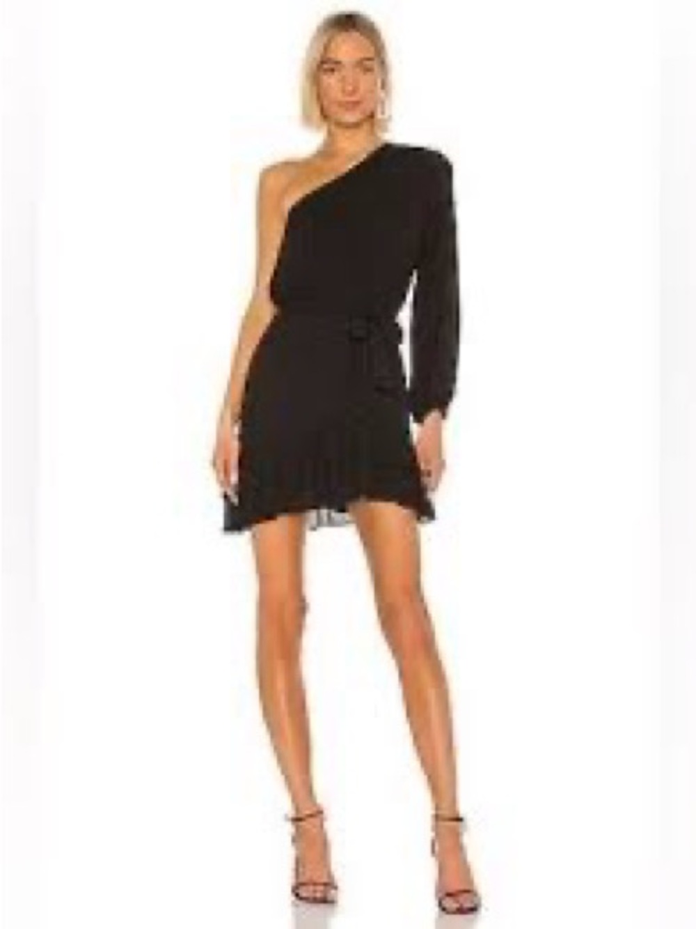 Krisa One Shoulder Ruffle Dress